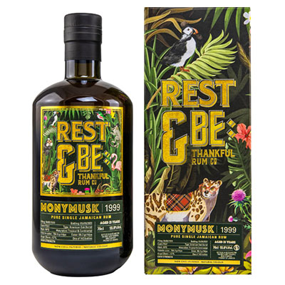 Rest & Be Thankful, Monymusk, Pure Single Jamaican Rum, 1999/2022, 23 y.o., MPG, Single Cask #7537, 55,8 % Vol., 700 ml Geschenkpackung